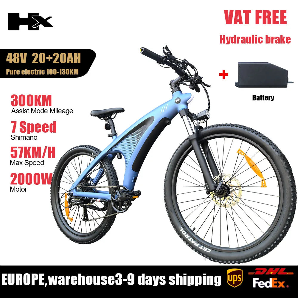 2000W Electric Mountain Bike – 57KM/H