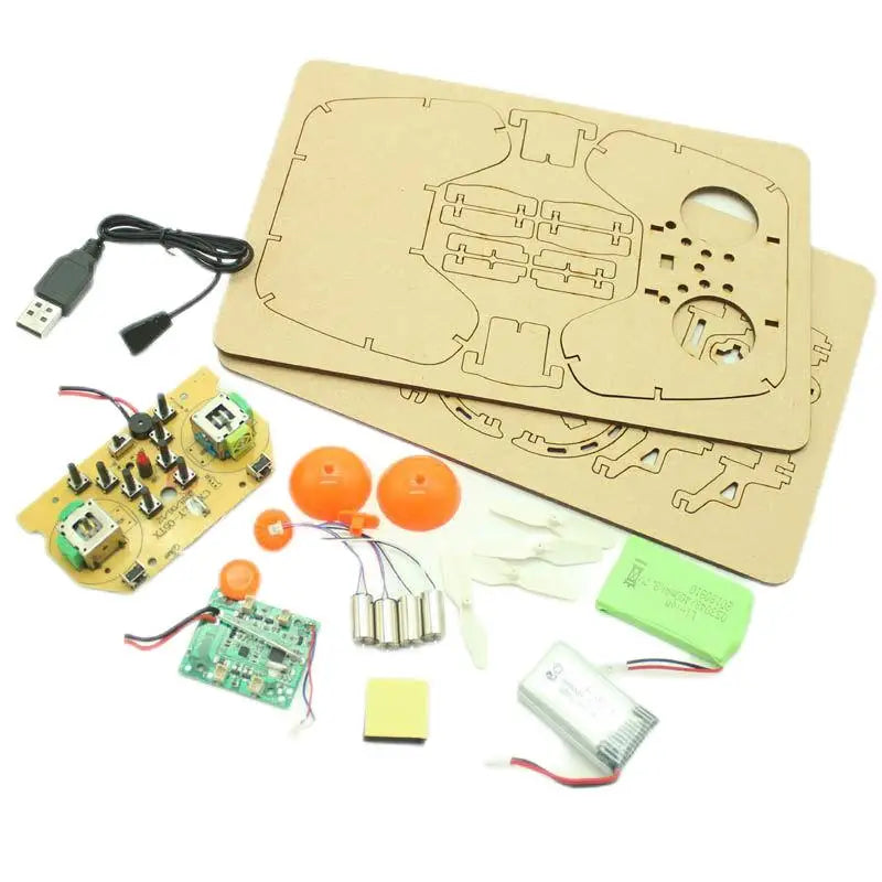 Wooden Drone  DIY kit， Wooden assembled  Remote control toy，fixed kit，Remote Controlled Toys，diy kit，toy，Interesting toys