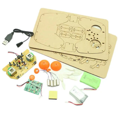 Wooden Drone  DIY kit， Wooden assembled  Remote control toy，fixed kit，Remote Controlled Toys，diy kit，toy，Interesting toys