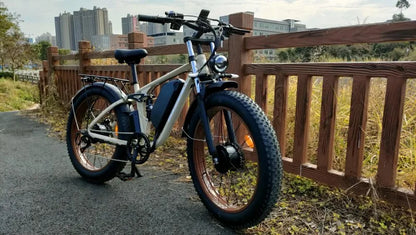 Zgeer F1 2000W Fat Tire E-Bike – 48V, Dual Battery, Full Suspension