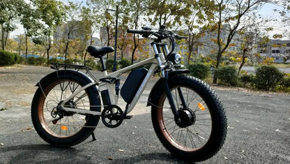 Zgeer F1 2000W Fat Tire E-Bike – 48V, Dual Battery, Full Suspension