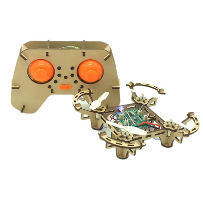 Wooden Drone  DIY kit， Wooden assembled  Remote control toy，fixed kit，Remote Controlled Toys，diy kit，toy，Interesting toys