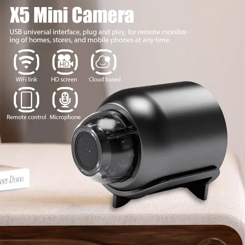 Mini WiFi 1080P Security Camera – Night Vision & Motion Detection