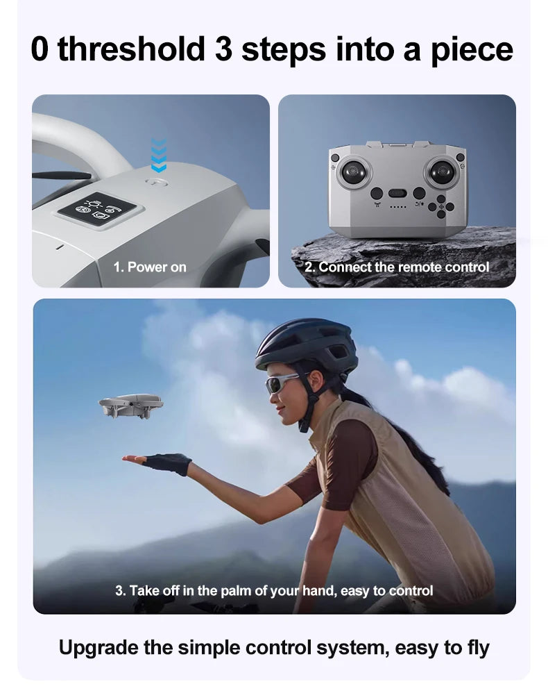 GT3 Mini Drone with 8K Camera & Optical Flow – Beginner Friendly