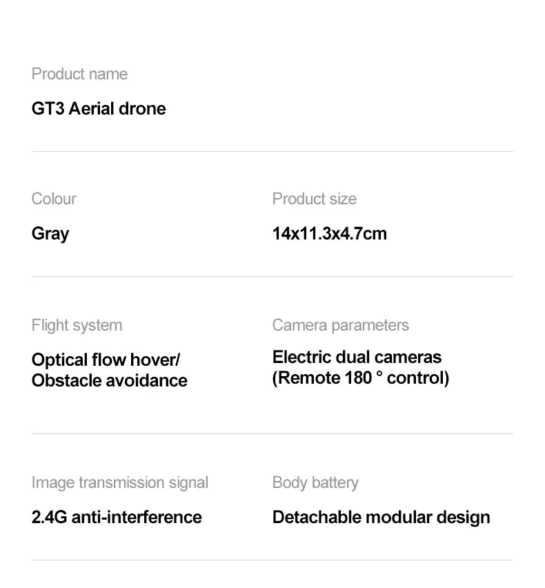 GT3 Mini Drone with 8K Camera & Optical Flow – Beginner Friendly