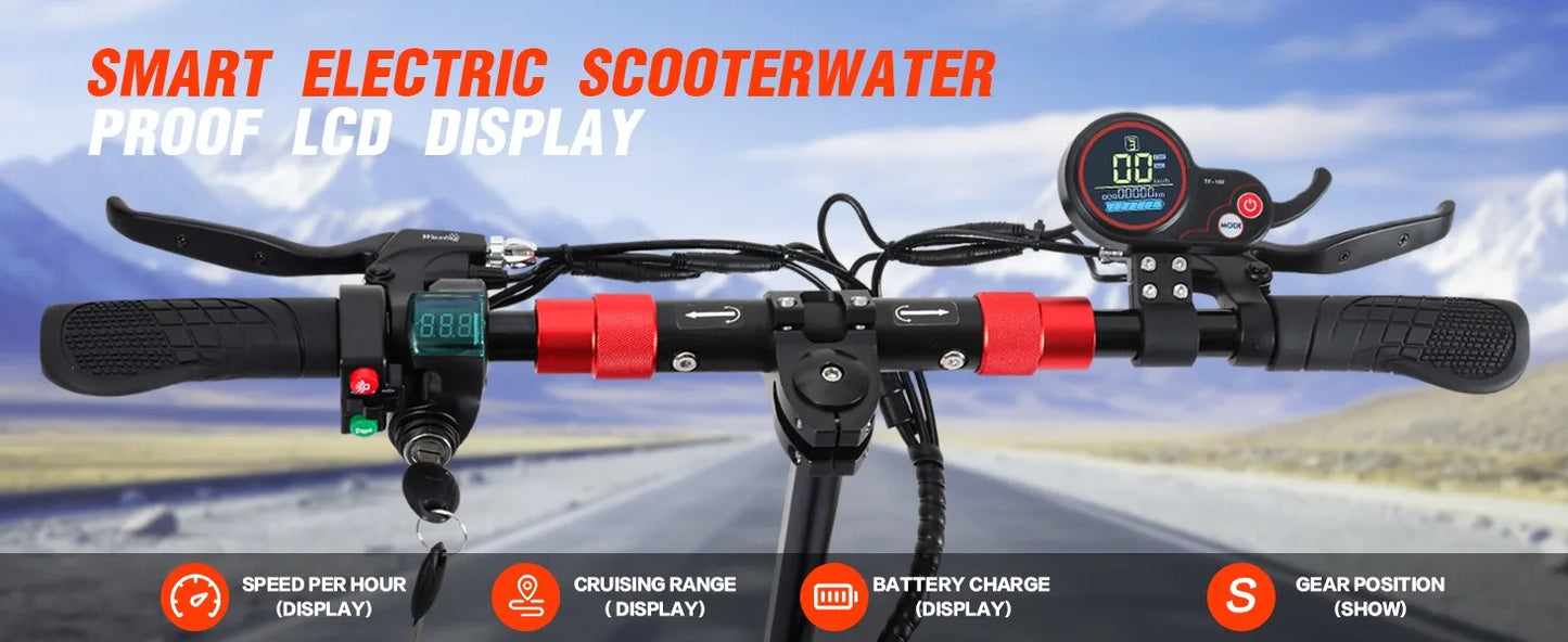 J01 Foldable E-Scooter – 800W, 48V, 10” Off-Road Tires
