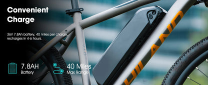 HILAND 500W 26" Electric Mountain Bike – 36V, 7-Speed, 20MPH