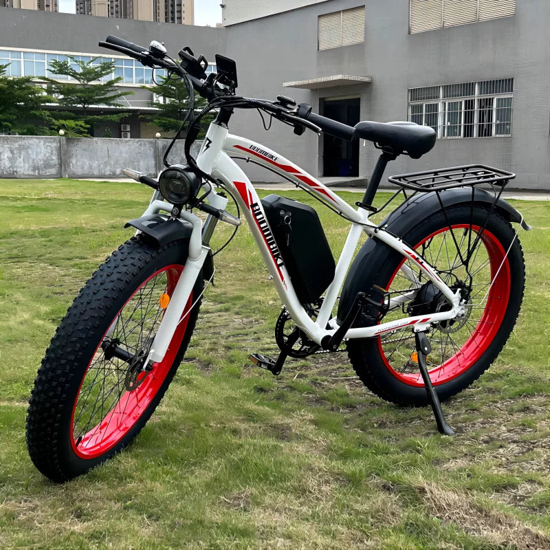 Zgeer F1 2000W Fat Tire E-Bike – 48V, Dual Battery, Full Suspension