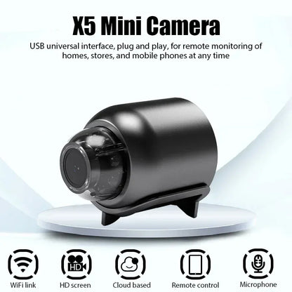 Mini WiFi 1080P Security Camera – Night Vision & Motion Detection