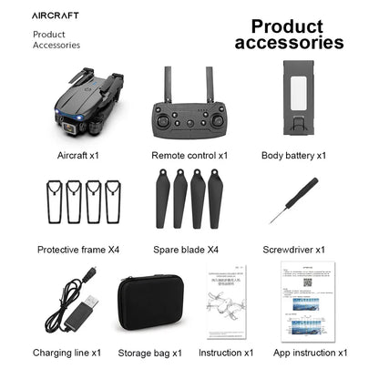 E99Pro 4K Dual-Camera Foldable Drone with WiFi FPV