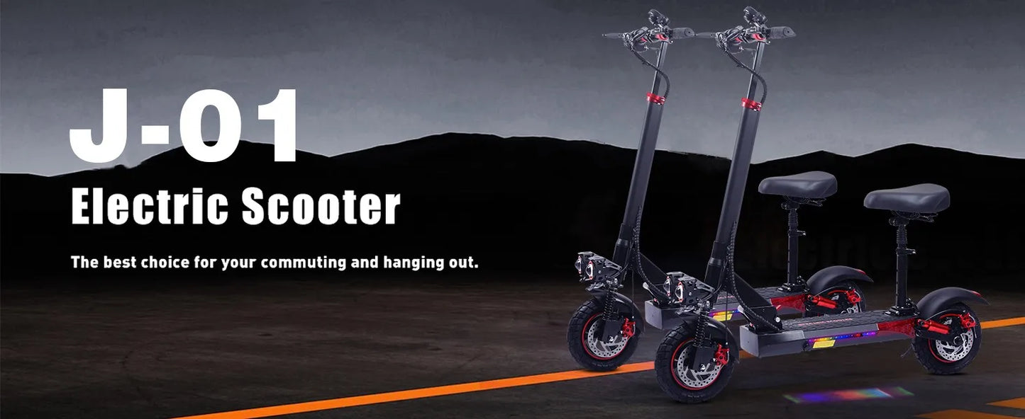 J01 Foldable E-Scooter – 800W, 48V, 10” Off-Road Tires