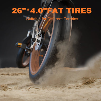 Zgeer F1 2000W Fat Tire E-Bike – 48V, Dual Battery, Full Suspension