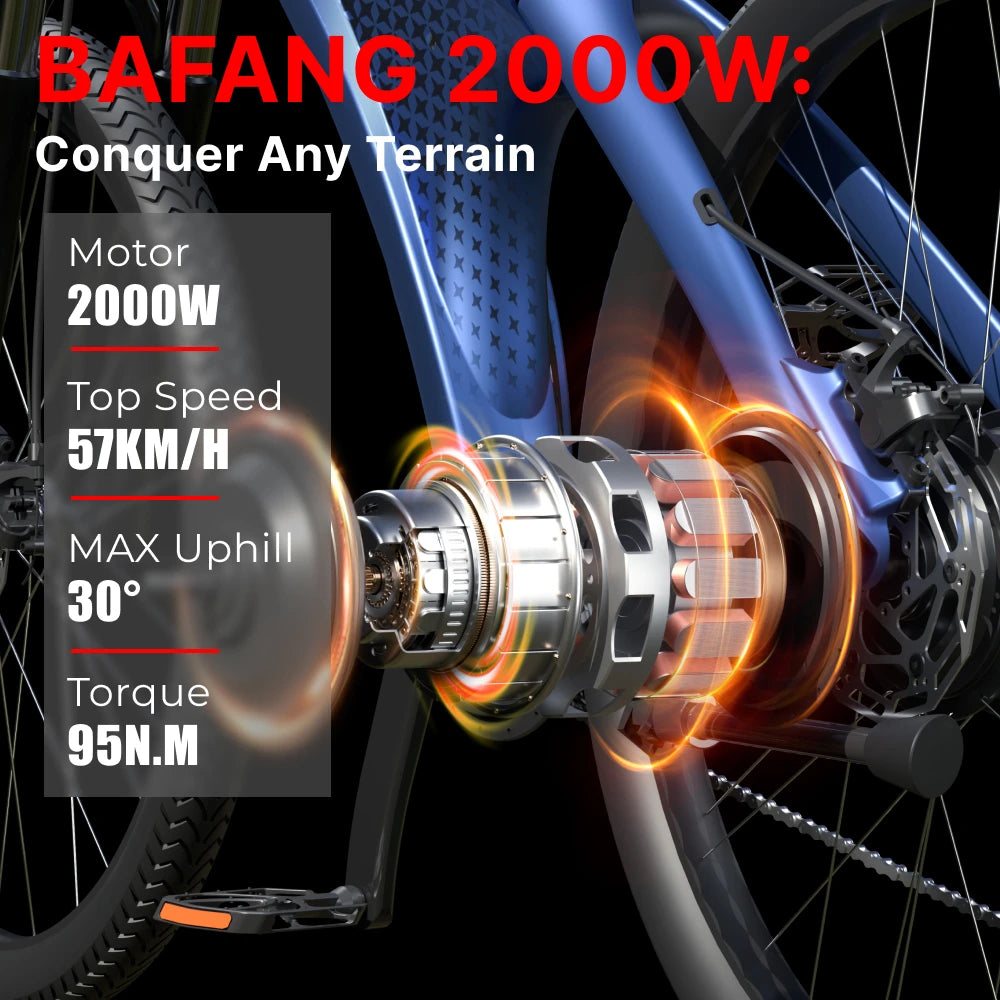 2000W Electric Mountain Bike – 57KM/H