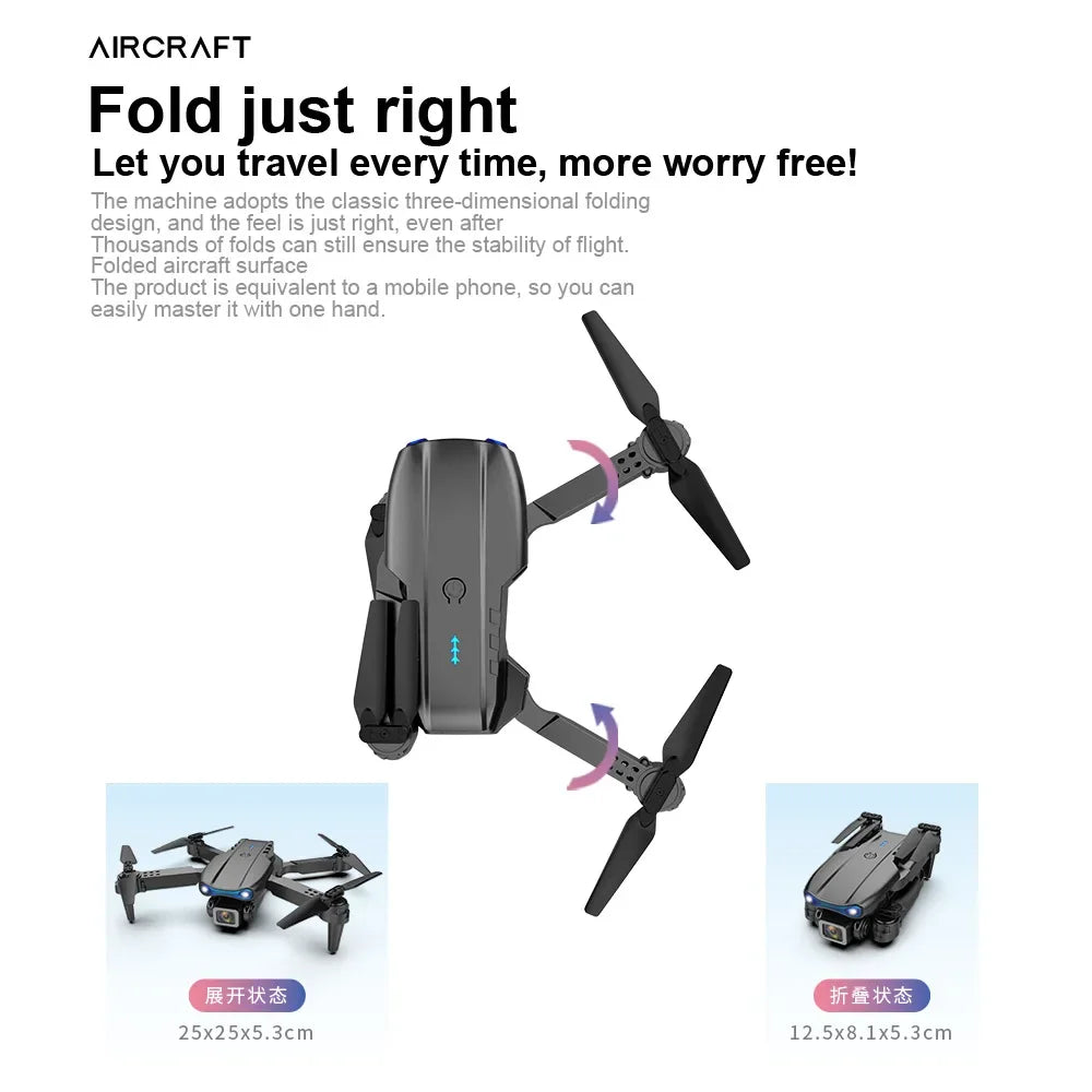E99Pro 4K Dual-Camera Foldable Drone with WiFi FPV
