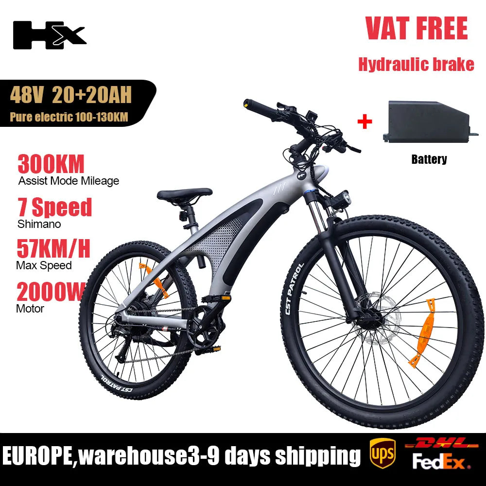 2000W Electric Mountain Bike – 57KM/H
