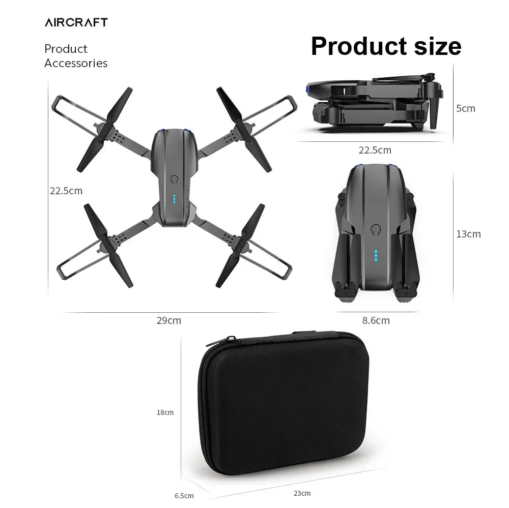 E99Pro 4K Dual-Camera Foldable Drone with WiFi FPV